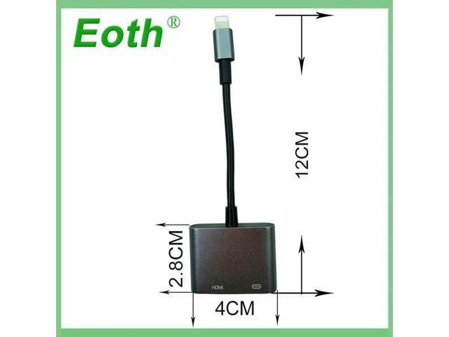 Alt view image 5 of 6 - Lighting to HDMI Digital AV Adapter for iPhone Lightning to HD TV Audio Video HD