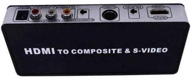 Alt view image 3 of 6 - HDMI to TV Composite RCA AV + S Video Converter Include AV & S Video Cables + AC