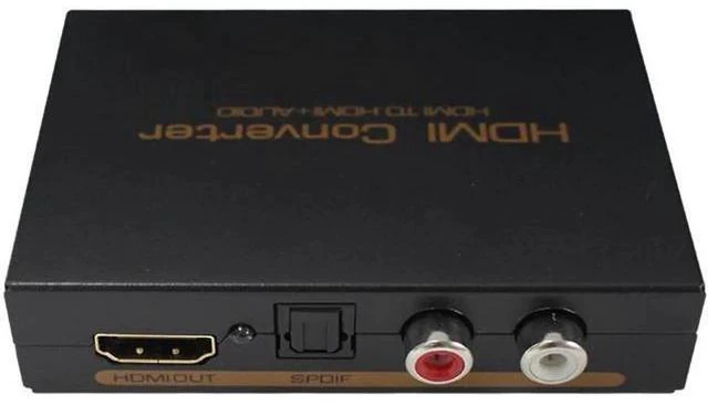 Alt view image 2 of 6 - audio extractor HDMI to HDMI Optical TOSLINK SPDIF + RCA L/R Audio Extractor Con