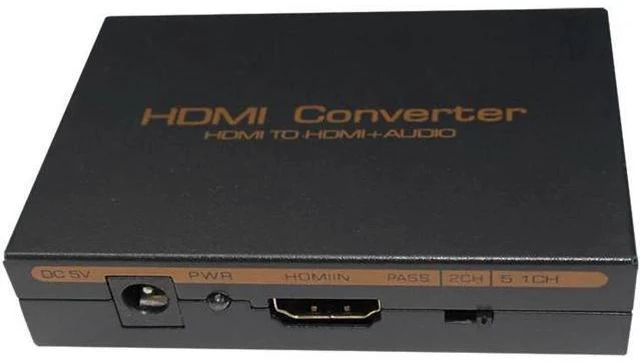 Alt view image 6 of 6 - audio extractor HDMI to HDMI Optical TOSLINK SPDIF + RCA L/R Audio Extractor Con