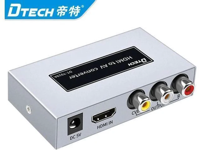Alt view image 2 of 6 - Video Dtech Hdmi to RCA AV Adapter Converter 4K hdmi to rca converter