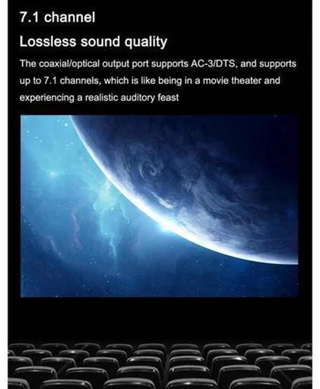 Alt view image 7 of 7 - 4K@30HZ HDMI Audio Extractor Splitter HDMI 2CH/7.1 CH Audio Output 3D EDID Digit