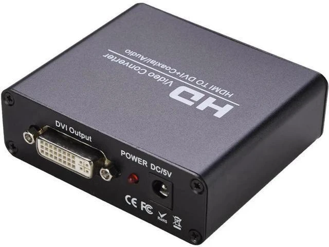 Alt view image 2 of 5 - HDMI-to DVI Converter with Audio - Sound Splitter to 3.5mm AUX / 2 RCA Stereo &a