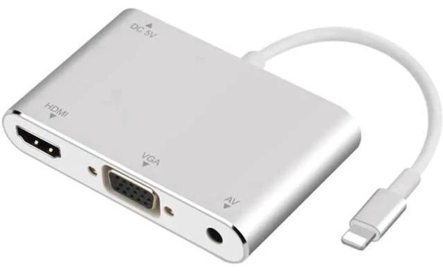 Alt view image 2 of 6 - Converter For Lightning To VGA HDMI Converter Digital AV TV Cable Adapter For Ap