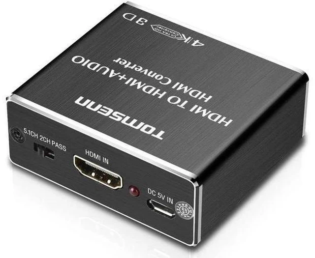 Alt view image 2 of 6 - audio extractor HDMI to HDMI and Optical TOSLINK SPDIF + 3.5mm Stereo Audio Extr