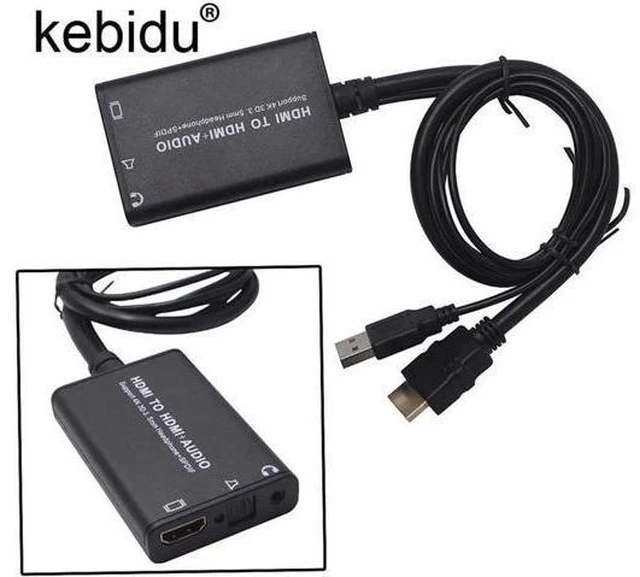 Main image of 4K 3D HDMI to HDMI audio Converter adapter Cable with USB cable audio SPDIF For
