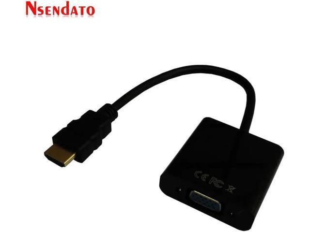 Alt view image 3 of 6 - 5PCS HDMI To VGA Cable Adapter Digital to Analog Audio Video Cables HDMI VGA Con