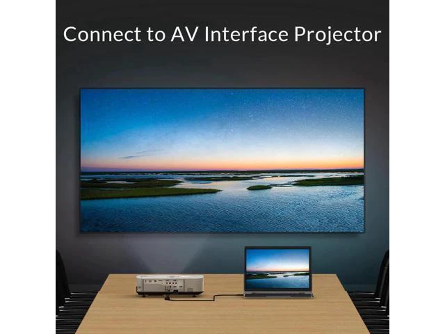 Alt view image 5 of 6 - 1.5m HDMI to AV 3RCA Cable HDMI to CVBS Video Audio Adapter Wire for Old TV Smar