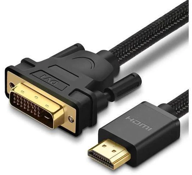 Main image of HDMI to DVI DVI-D 24+1 pin Adapter Cable DVI to HDMI Cable Male to Male Converte