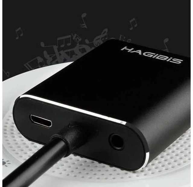 Alt view image 3 of 4 - HDMI to VGA Converter Adapter Digital to Video Audio Cable HDMI VGA Connector fo