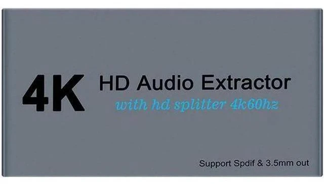 Alt view image 5 of 6 - 4K@60fs HDMI Audio Splitter HDMI2.0 Audio Decoder Audio Extractor HDMI 1 In 2 Ou