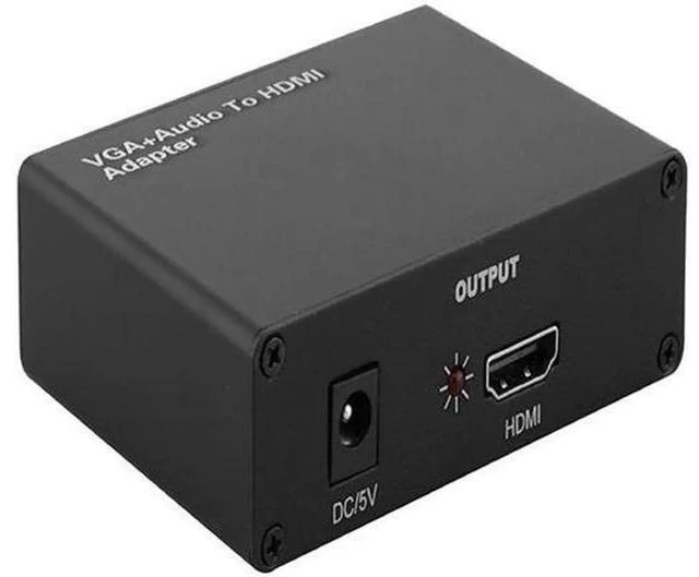 Alt view image 2 of 4 - VGA+R/L to HDMI Converter With Audio VGA2HDMI 1080P HD Audio AV Adapter Connecto