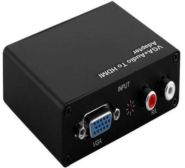 Alt view image 3 of 4 - VGA+R/L to HDMI Converter With Audio VGA2HDMI 1080P HD Audio AV Adapter Connecto