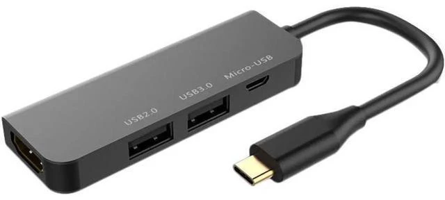 Main image of Aomoproing Type-C Docking Station, USB3.0+USB2.0+Micro-USB+HDMI-Compatible Five-