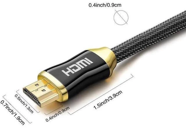 Alt view image 3 of 6 - HDMI Cable HDMI to HDMI 2.0 Cable 4K for Splitter Extender Adapter Nintend Switc