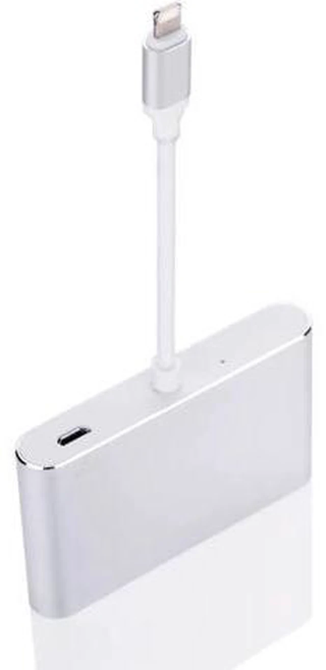 Alt view image 3 of 6 - HDMI To VGA Adapter For iPhone To HDMI VGA Audio TV AV Converter Cable 1080P Wit