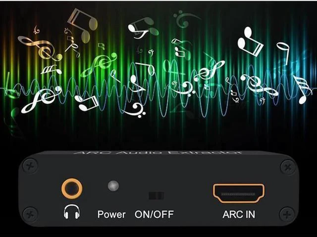Alt view image 3 of 5 - 192KHz Aluminum ARC Audio Adapter HDMI Audio Extractor Digital to Analog Audio C
