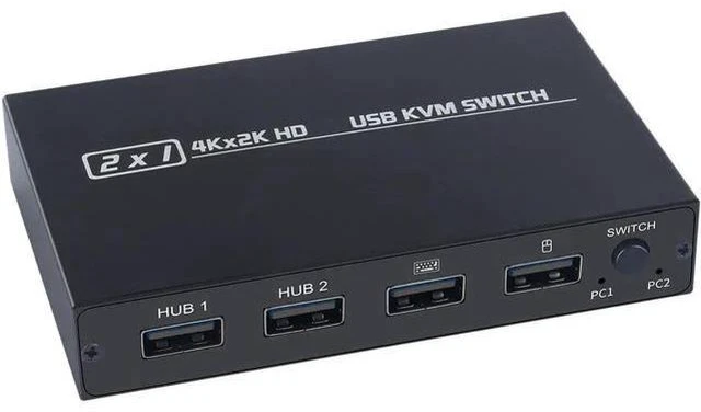 Main image of HDMI-compatible KVM Switch 4 Port 4K USB Switch KVM VGA Switcher Splitter Box fo