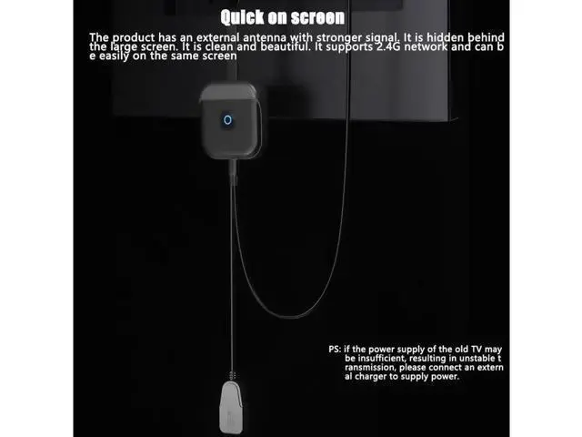 Alt view image 3 of 7 - 5G 1080P Wireless HDMI TV Stick Adapter Wifi Display TV Receiver Dongle Comaptib
