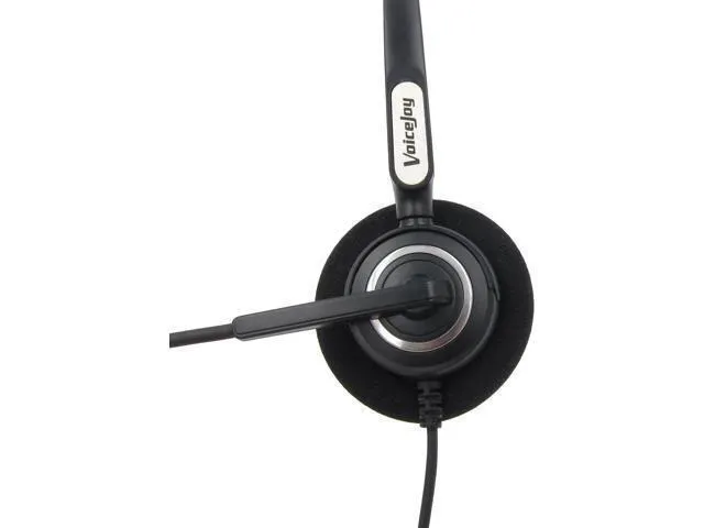 Alt view image 5 of 6 - VoiceJoy office headset with RJ9 plug phone headset for AVAYA Phones