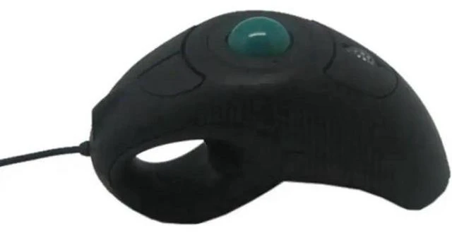 Alt view image 2 of 4 - Wired USB Handheld Mouse Finger Using Optical Track Ball Gamer Mouse