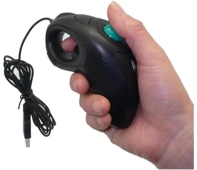 Main image of Wired USB Handheld Mouse Finger Using Optical Track Ball Gamer Mouse