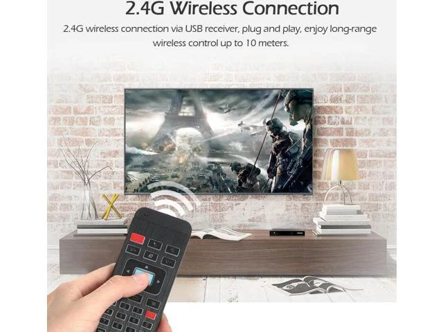 Alt view image 5 of 6 - 2.4G Backlight Air Mouse Wireless Keyboard 6-Axis Sensor Remote Contr