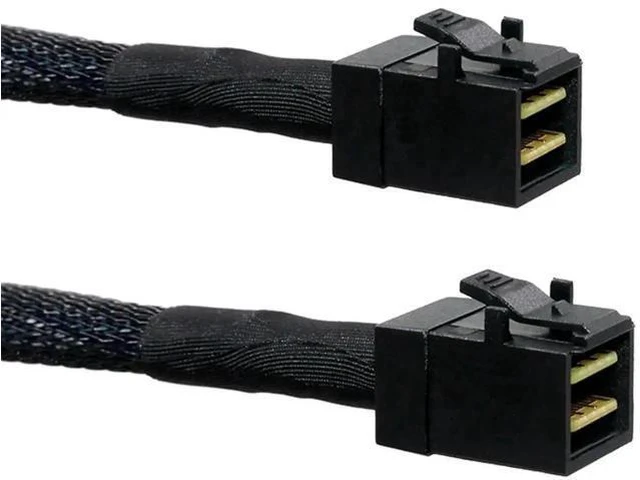Alt view image 2 of 6 - 2 Pack Internal Mini SAS HD SFF-8643 to SFF-8643 Cable, Internal Mini