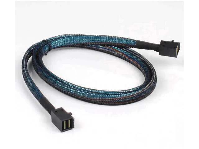 Alt view image 3 of 6 - 2 Pack Internal Mini SAS HD SFF-8643 to SFF-8643 Cable, Internal Mini