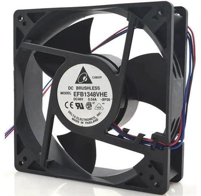 Main image of 127mm server cooling fan For Delta EFB1348VHE -BF00 DC 48V 0.54A 127x