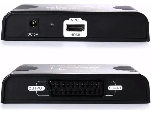 Alt view image 3 of 5 - HDMI to Scart converter HDMI input Scart output Video Signal Audio Spliter Compo