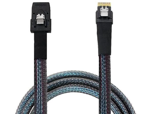 Alt view image 3 of 5 - 2PCS SFF-8654 to SFF-8087, Slim Line SAS 4.0 SFF-8654 4i 38 Pin Host