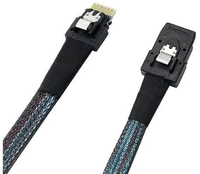 Main image of 2PCS SFF-8654 to SFF-8087, Slim Line SAS 4.0 SFF-8654 4i 38 Pin Host