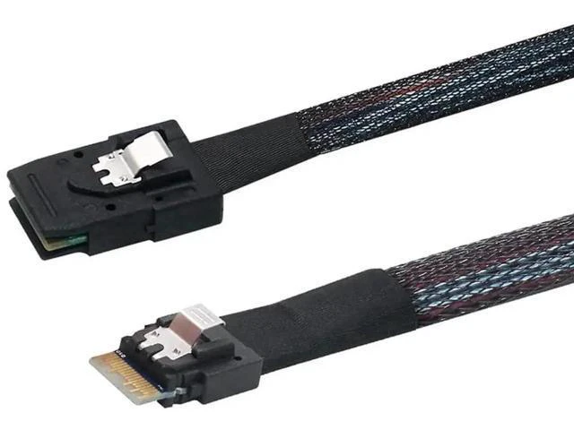 Alt view image 4 of 5 - 2PCS SFF-8654 to SFF-8087, Slim Line SAS 4.0 SFF-8654 4i 38 Pin Host