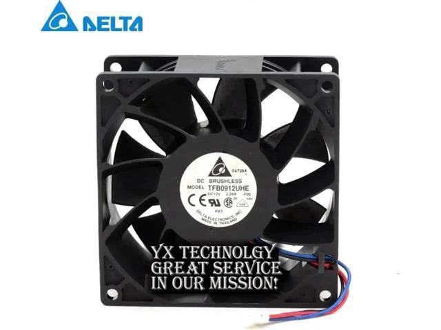 Alt view image 3 of 3 - TFB0912UHE 12v 2.28A 9238 92mm cooling fan violence server for Delta 92*92*38mm