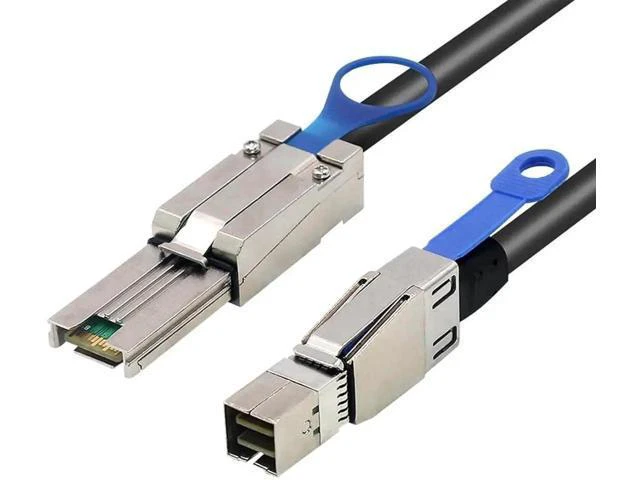 Alt view image 5 of 5 - Mini SAS HD Cable, Mini SAS SFF-8644 to SFF-8088 Cable, 6 Gbps, 2M/6