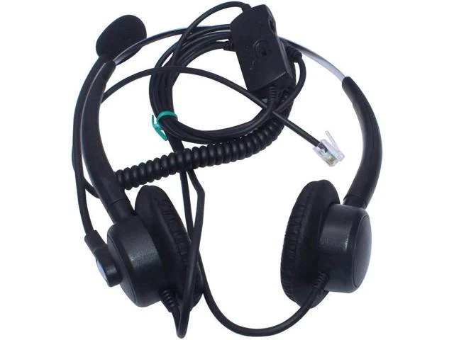 Alt view image 3 of 5 - Wantek Call Center Phone Headset for Polycom SoundPoint 300 301 430 5