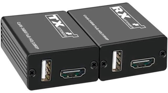 Main image of 30M USB KVM HDMI Extender Over Cat6 Network Cable HDMI To Rj45 Ethernet Converte