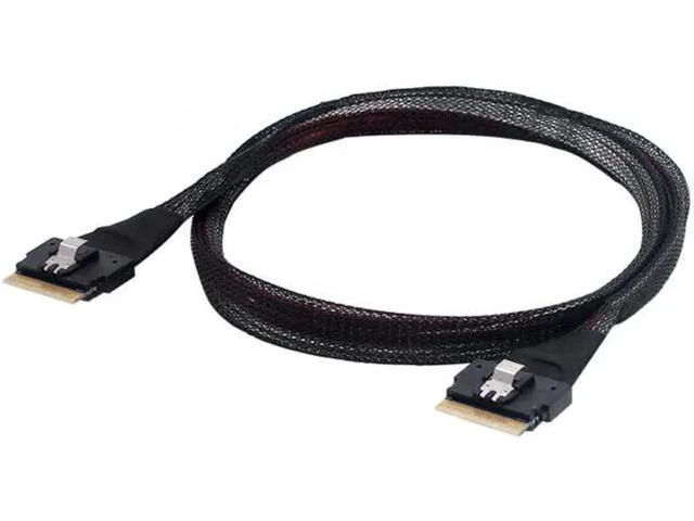 Alt view image 4 of 7 - SF-028 PCI-E Slimline SAS 4.0 SFF-8654 8i 74pin Host to SFF-8654 74Pi