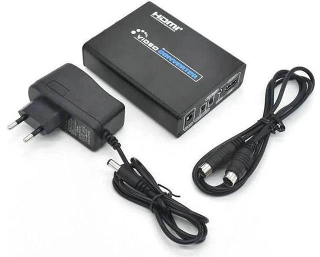 Alt view image 2 of 7 - 3RCA CVBS Composite & S-Video R/L Audio to HDMI Converter Adapter Support 720P/1