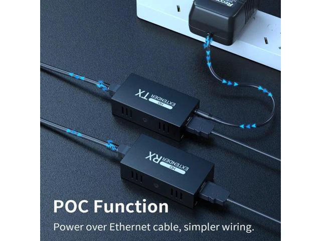 Alt view image 4 of 6 - Audio Video Converter For PC Ps5 TV Monitor HDMI KVM extender 60M over cat5/6 et