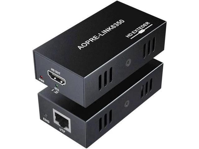 Alt view image 6 of 6 - HDMI KVM extender 50M over cat5/6 Ethernet Cable 1080P USB KVM HDMI Extende Audi