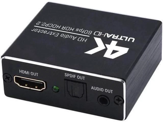 Alt view image 6 of 6 - 4K/60HZ HDMI Audio Extractor HDMI 2.0 Stereo Extractor Converter Optical TOSLINK