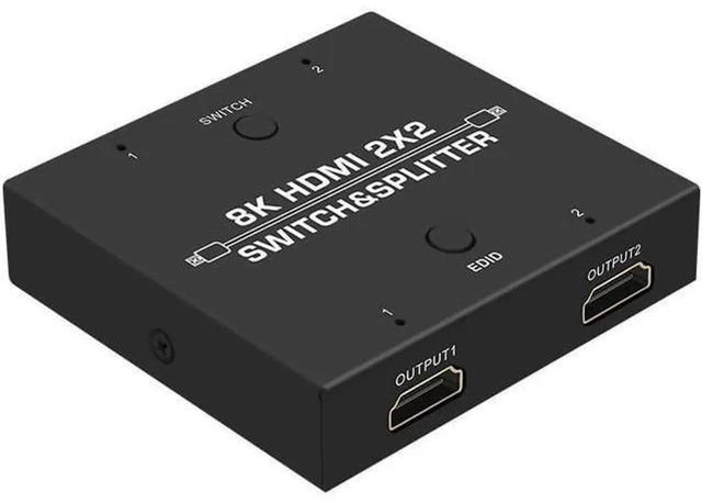 Main image of 8K HDMI2.1 Switch & Splitter 2 In 2 Out Video Switcher 2*2 Video Matrix 8K@60Hz