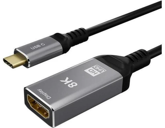 Alt view image 5 of 7 - USB Type C To HDMI Adapter Ultra HD 8K USB C HDMI 2.1 Male To Female Cable Thund
