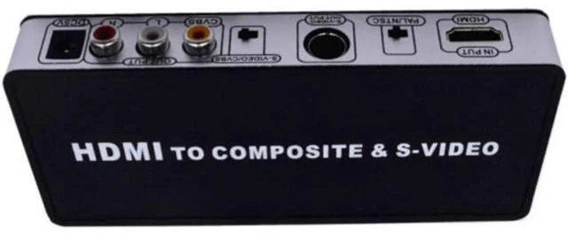 Alt view image 4 of 6 - HDMI to TV Composite RCA AV + S-Video Converter Include AV & S Video Cables + AC