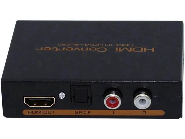 Alt view image 2 of 6 - Audio Extractor Splitter to SPDIF RCA Stereo L/R Analog Output Converter est wit