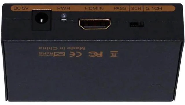Alt view image 5 of 6 - Audio Extractor Splitter to SPDIF RCA Stereo L/R Analog Output Converter est wit