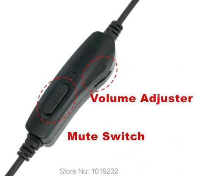 Alt view image 2 of 4 - Volume and Mute with Mic office headset headphones with 4-pin RJ9 plug Anti-nois