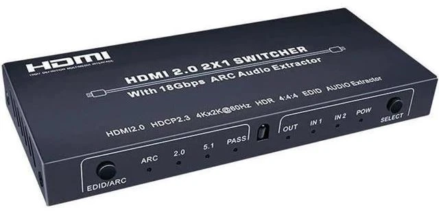 Alt view image 3 of 7 - Extractor & HDMI Video Switch UHD HDMI to HDMI+Audio (SPDIF+LCH/RCH) Audio Split